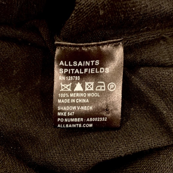 All Saints Merino Wool Sweater - black - medium - Picture 4 of 4